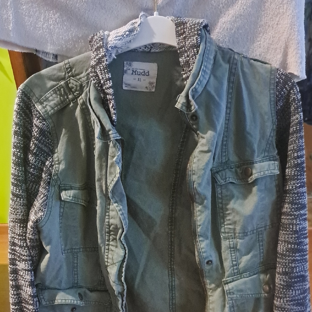 Mudd Green and Gray Jacket